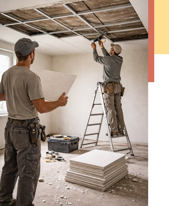 Замена плит подвесного потолка в Торжке от 1789 руб. быстро и недорого | ОТДЕЛОЧНИК-Трж