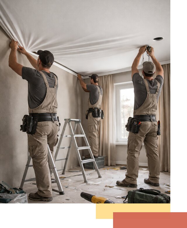 Монтаж матового натяжного потолка в Торжке качественно и быстро