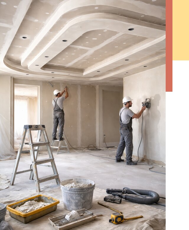 Многоуровневый потолок из гипсокартона в Торжке от 767 руб. под ключ | ОТДЕЛОЧНИК-Трж