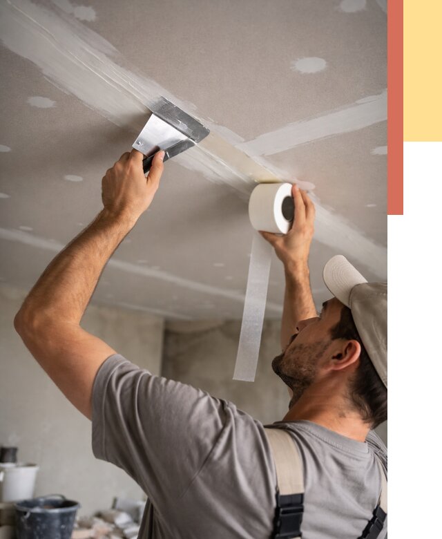 Обработка швов потолка ГКЛ в Торжке от 7668 руб. под ключ | ОТДЕЛОЧНИК-Трж