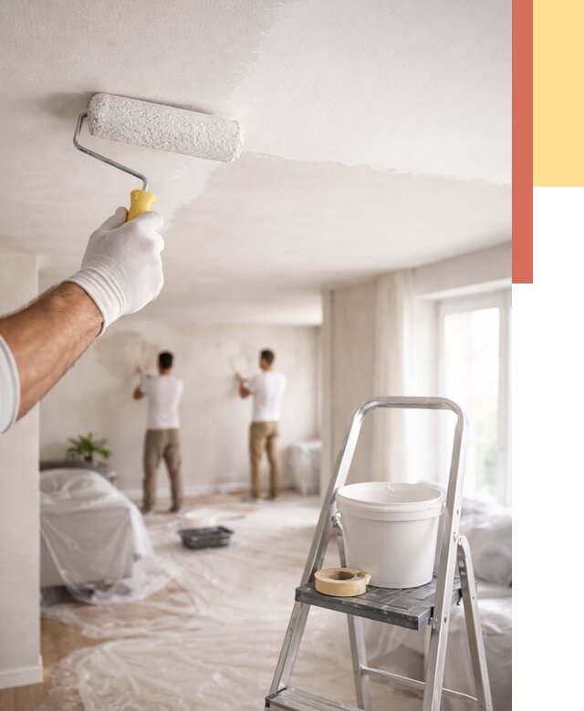 Покраска потолка акриловой краской в Торжке от 2556 руб. | ОТДЕЛОЧНИК-Трж