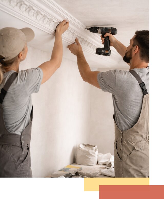 Профессиональный монтаж лепнины на потолок в Торжке