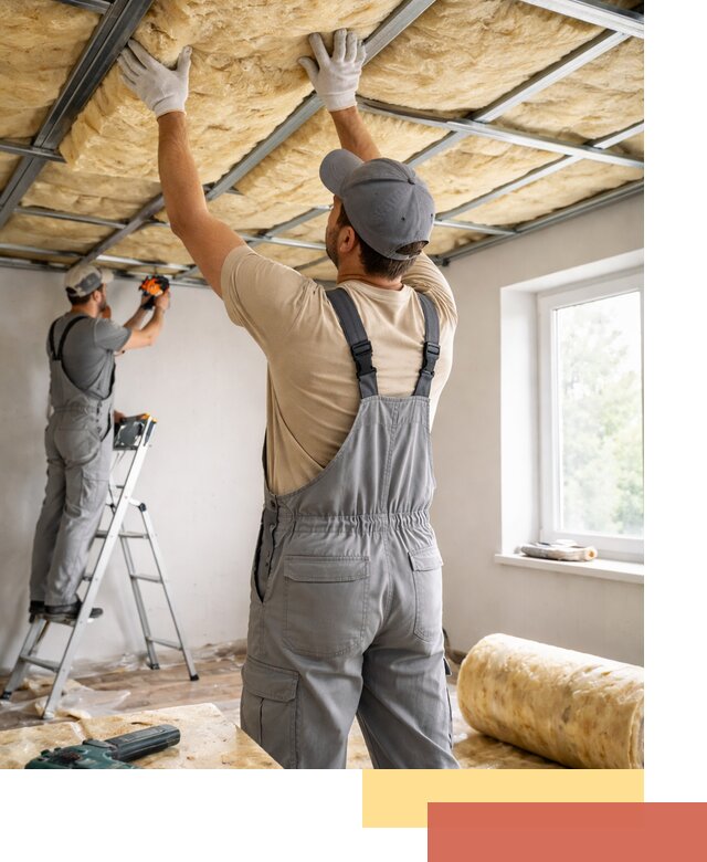 Утепление потолка под ключ в Торжке качественно и быстро