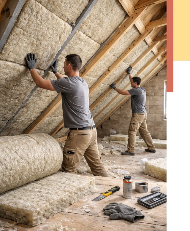 Утепление потолка минватой в Торжке от 1482 руб. — быстро и недорого | ОТДЕЛОЧНИК-Трж