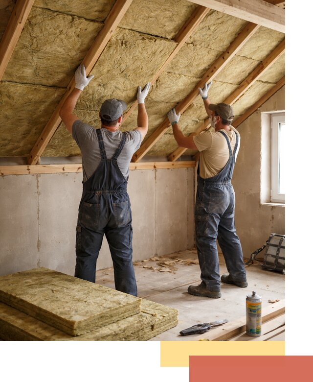 Утепление потолка минеральной ватой в Торжке