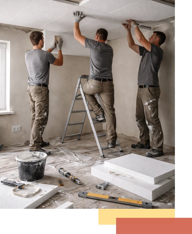 Утепление потолка пенопластом в Торжке быстро и качественно