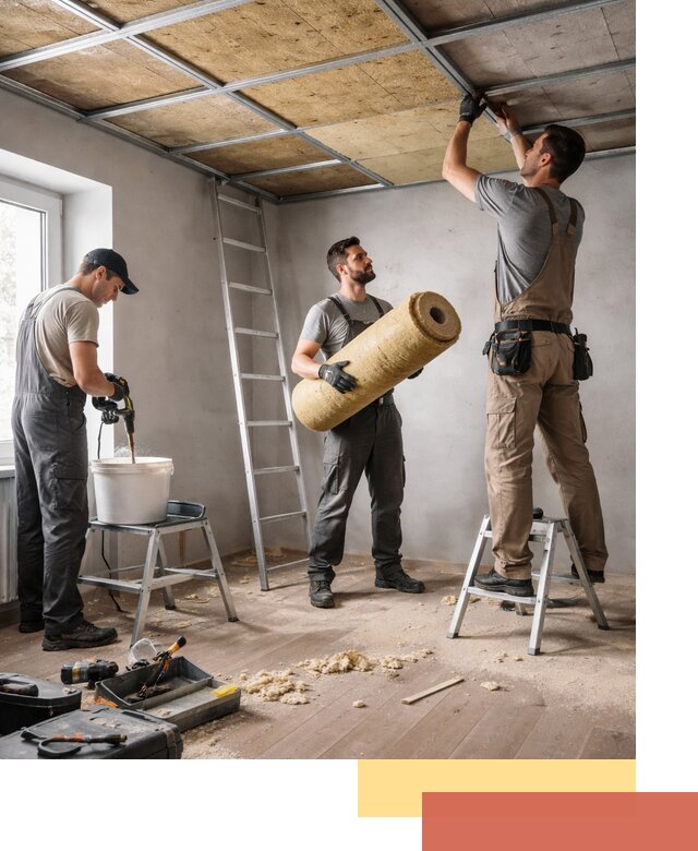 Шумоизоляция потолка в Торжке: профессиональный монтаж и отделка